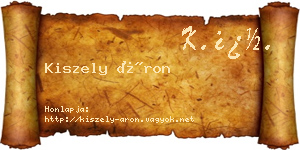 Kiszely Áron névjegykártya